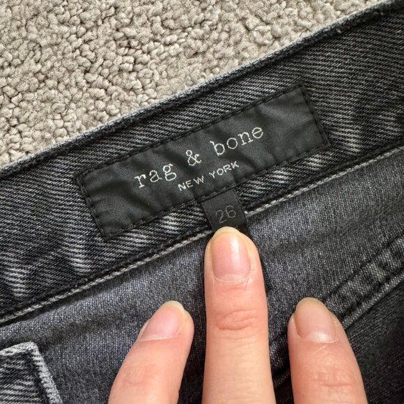 Rag & Bone Dylan Jeans Gray Kuro Size 26 - Picture 6 of 8